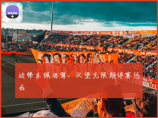 边锋东佩酒驾,汉堡无限期停赛惩戒